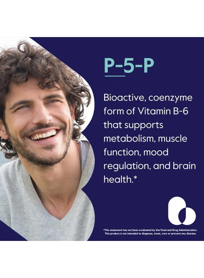 BESTVITE P-5-P 100mg (240 Vegetarian Capsules) (120 x 2) (CoEnzymated Form of B-6) - No Stearates - Vegan - Non GMO - Gluten Free - Image 2