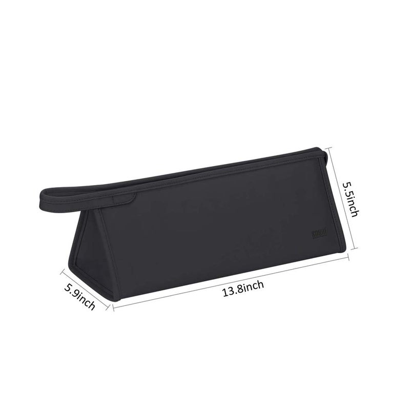 BUBM حقيبة تخزين سفر BUBM متوافقة مع جهاز تصفيف الشعر Dyson Airwrap، نظام تصفيف وتجفيف الشعر Shark Flexstyle، حقيبة حمل محمولة لتنظيم جهاز Airwrap وملحقاته، أسود - Image 3