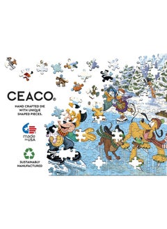 Ceaco - Disney Holiday - Together Time - Mickey & Minnie Skating - 400 Piece Jigsaw Puzzle  - Image 5