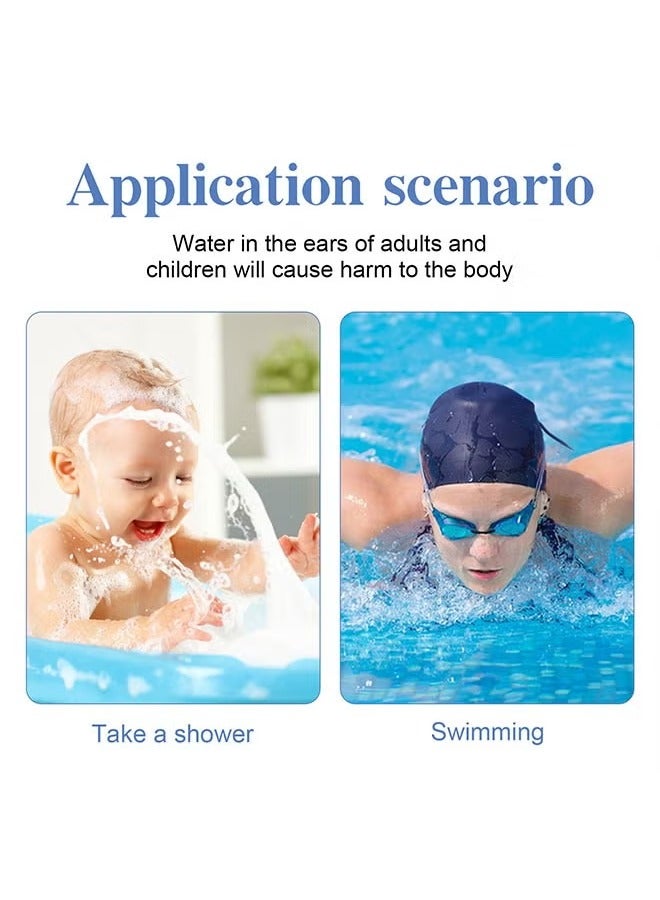 Sefudun Waterproof Ear Protector Cover 60 Pcs, Disposable Waterproof Ear Protectors for Bath and Swinming, Soft Cotton Ear Covers for Ear Protection from Water, Waterproof Ear Covers - Image 3