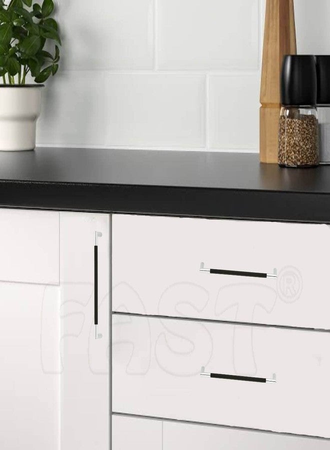 FAST CP03B Chrome Plated Black Modular Kitchen Drawer and Wardrobe Door Cabinet Handles for Pull Door & Drawers (160 MM 2PCS) - Image 4