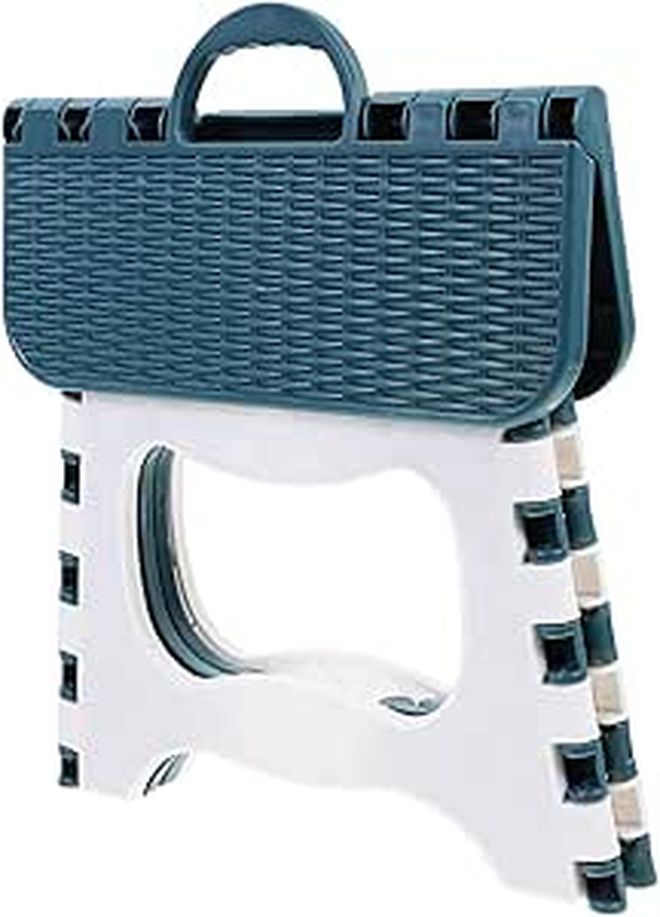 Portable Folding Stool Compact Lightweight Plastic Step Stool for Outdoor Camping Fishing Home Use - Image 1
