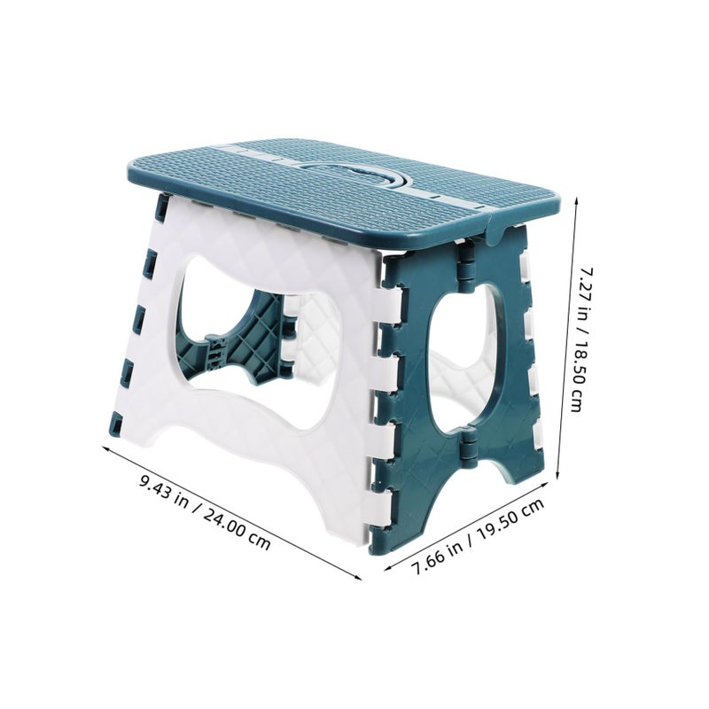 Portable Folding Stool Compact Lightweight Plastic Step Stool for Outdoor Camping Fishing Home Use - Image 3
