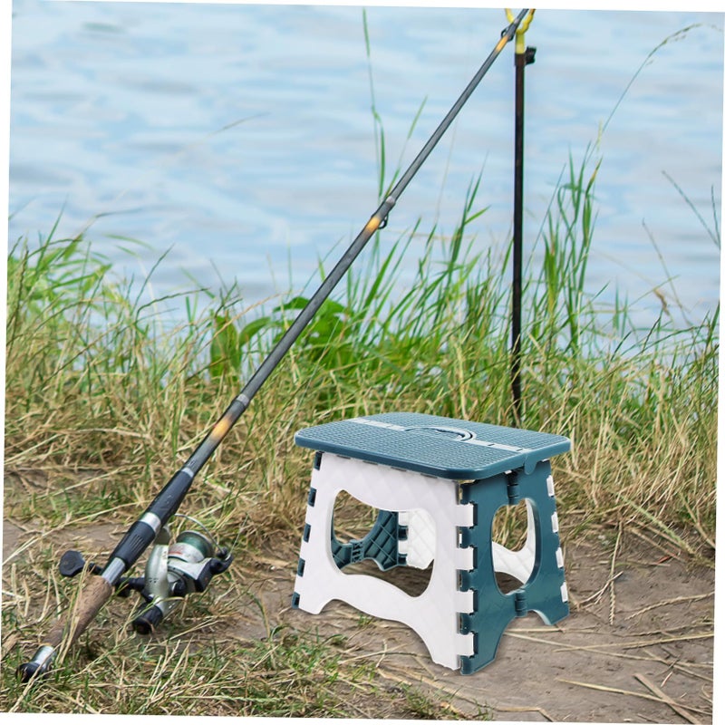 Portable Folding Stool Compact Lightweight Plastic Step Stool for Outdoor Camping Fishing Home Use - Image 5