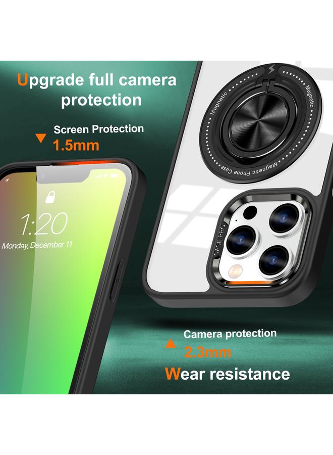 اس-توب جراب لهاتف iPhone 16 Pro مزود بحلقة دوارة مغناطيسية - Image 2