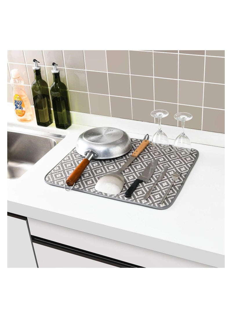 Dish Drying Mat, Cup Drying Mat, Super Absorbent Microfiber Dish Drying Mat, Kitchen Utensil Drying Mat, Size 40 * 50cm, Random Colors and Drawings (2) - pzsku/Z338661F01B8A5DE66CB2Z/45/_/1714991269/7d9a7f8f-8408-4053-902d-8f4ac1ff8b39