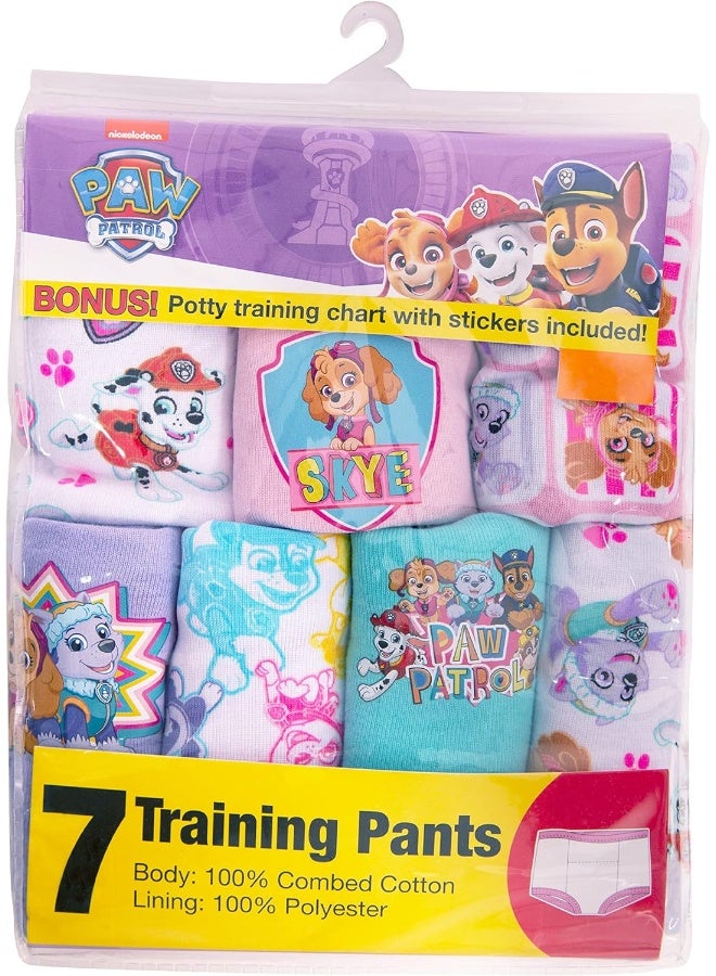 باو بترول Paw Patrol Girls' Toddler Potty Training Pants with Chase, Skye  More with Success Chart  Stickers Size 18, 2t, 3t, 4t - Image 2