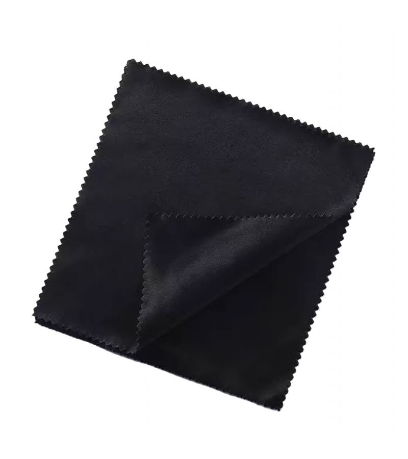 2 in 1 Microfiber Cleaning Cloth Black for Phone Computer Glasses No Liquid - Image 2