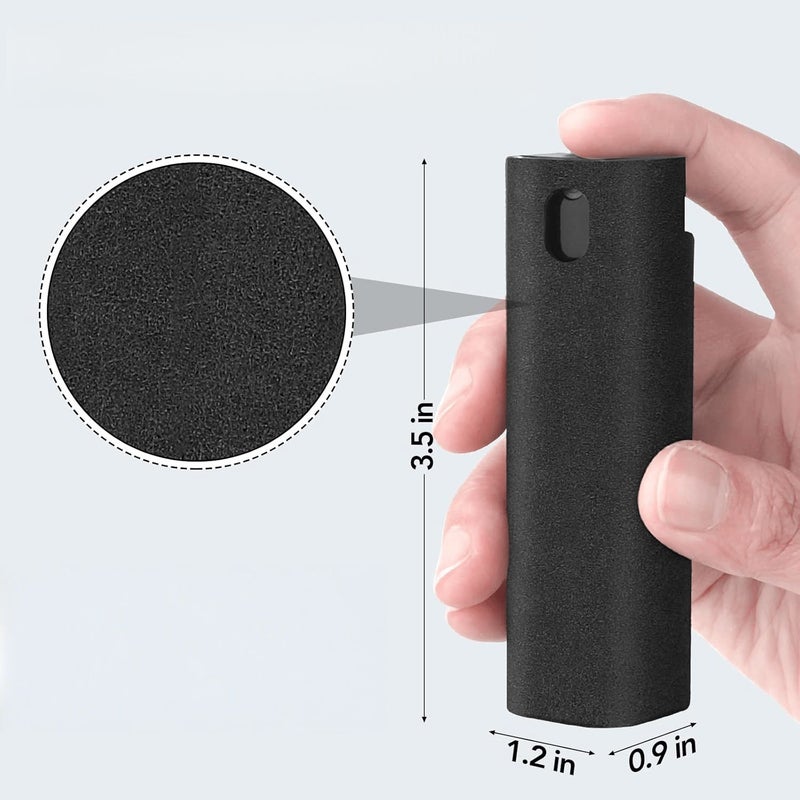 2 in 1 Microfiber Cleaning Cloth Black for Phone Computer Glasses No Liquid - Image 4