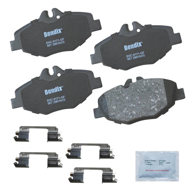 Bendix Priority1 CFC987 Ceramic Front Brake Pads for Mercedes-Benz E280 2009-2008, E320 2009-2003, E350 2009-2006 - Image 3