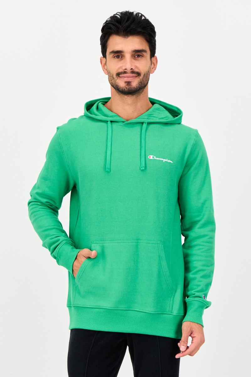 Champion Men Sportswear Fit Long Sleeve Outdoor Hoodie, Green - Image 1