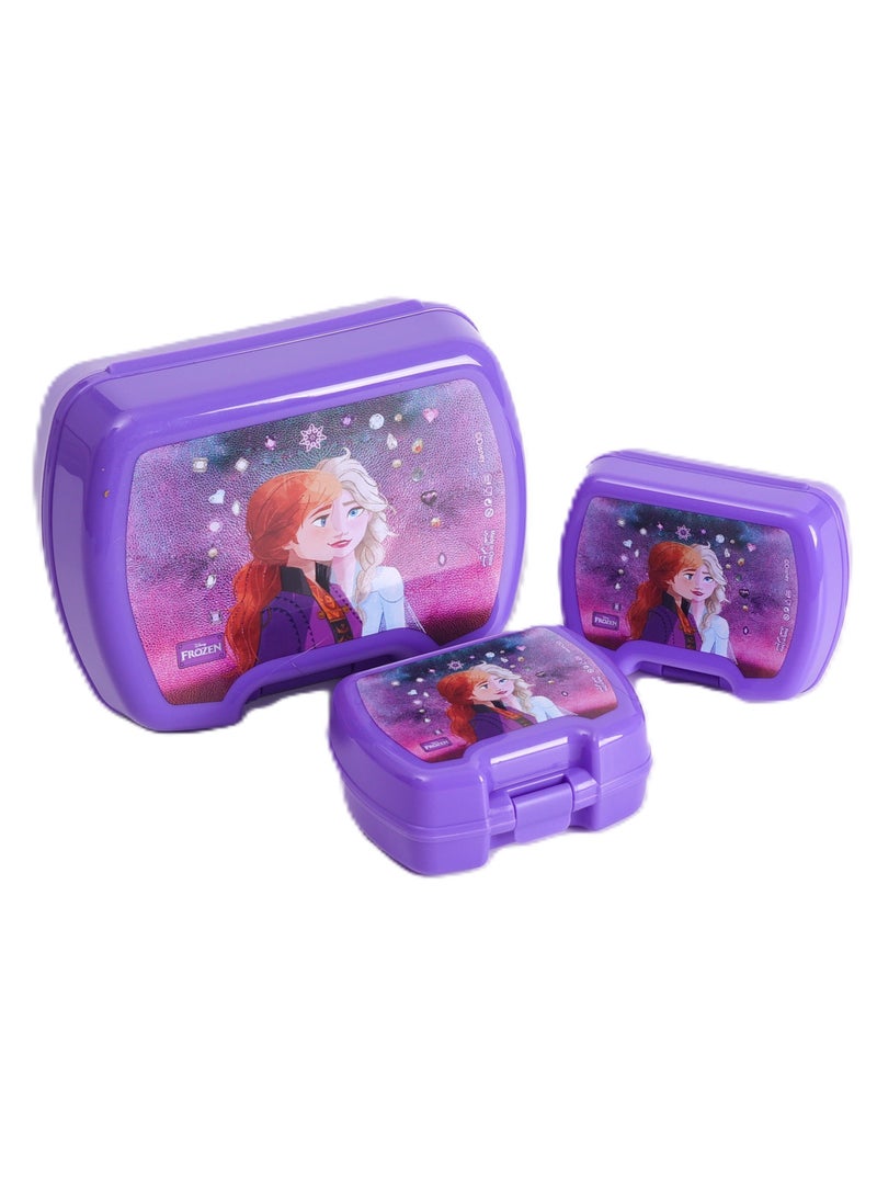 Disney Frozen Leading Together 3Pcs Lunch Box Set  - Image 1