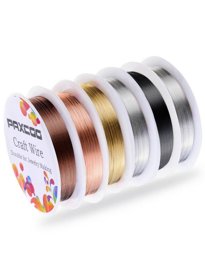 PAXCOO 6 Pack Jewelry Beading Wire For Jewelry Making Supplies And Craft (24 Gauge) - Image 1