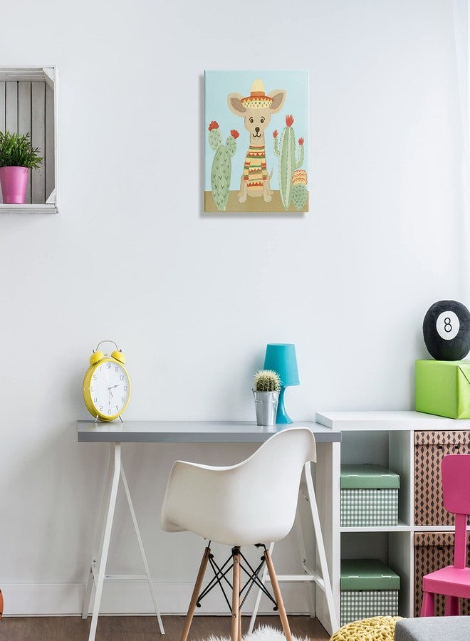 Stupell Industries Small Chihuahua Dog Sombrero Desert Cactus Plants,Design by Heather Strianese - Image 2
