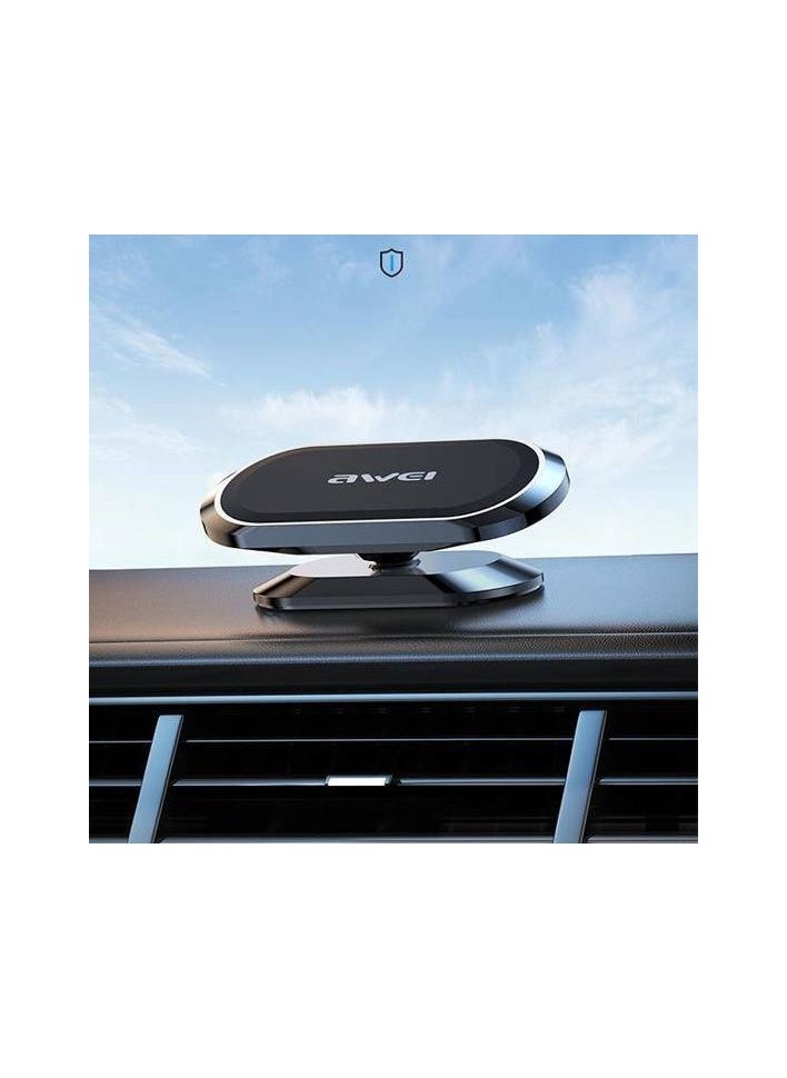 Awei - AWEI Cockpit Magnetic Car Holder (X20) grey/metal - Image 1