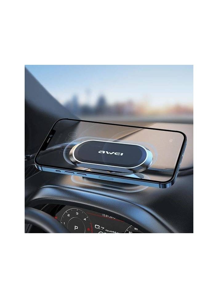 Awei - AWEI Cockpit Magnetic Car Holder (X20) grey/metal - Image 1