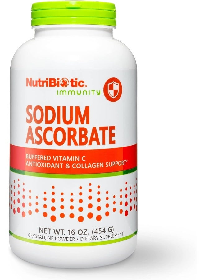 NutriBiotic, Buffered Sodium Ascorbate, Vitamin C, Crystalline Powder, 16 oz (454 g) - Image 1