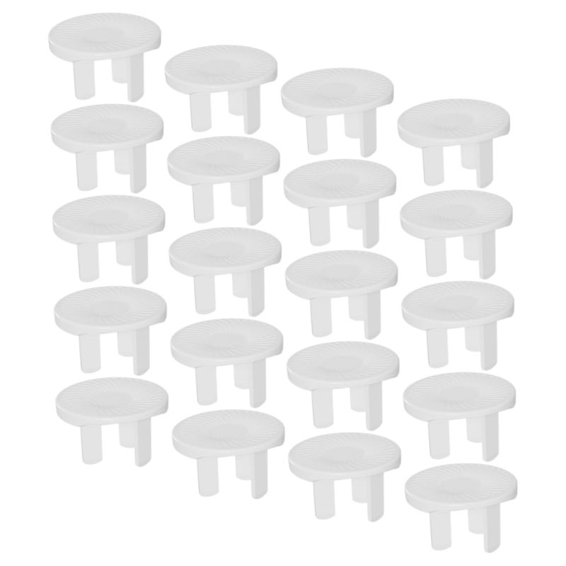 20 Pack White Baby Proof Outlet Covers Child Safety Electrical Socket Protectors For Home Use - Image 2