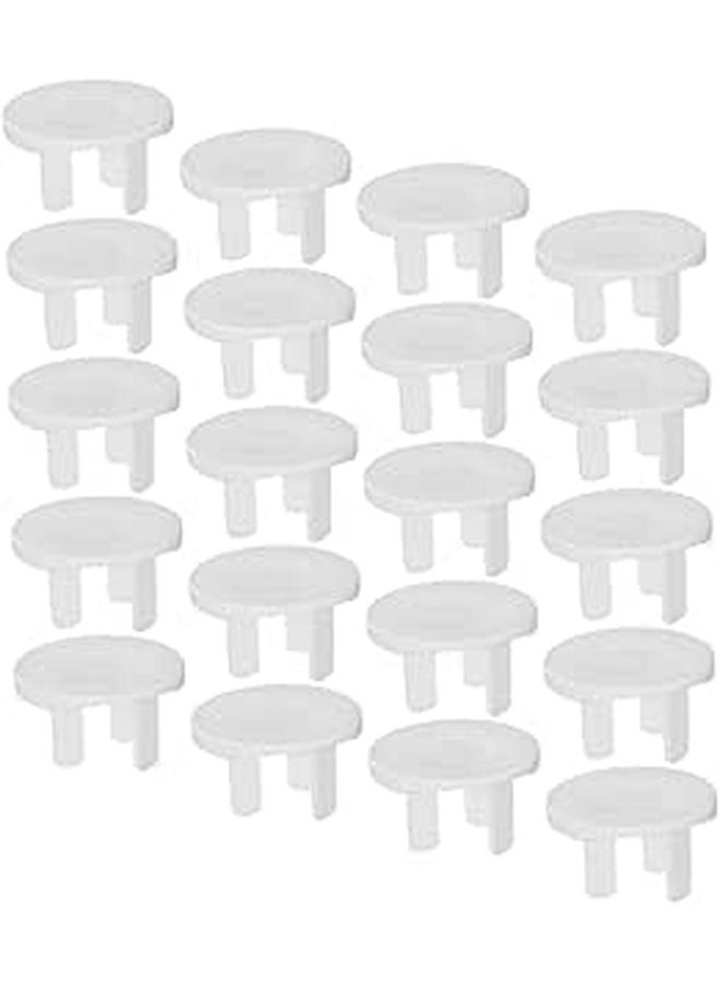 20 Pack White Baby Proof Outlet Covers Child Safety Electrical Socket Protectors For Home Use - Image 1