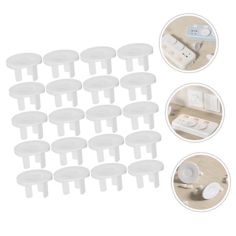 20 Pack White Baby Proof Outlet Covers Child Safety Electrical Socket Protectors For Home Use - Image 5