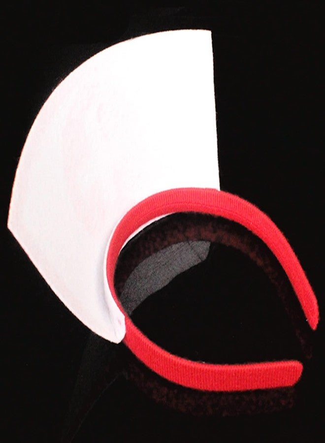 CBLUO 4 Pcs Halloween Nurse Hat Headband Fake Stethoscope Pen Sexy Nurse Headpiece Hair Hoops Bands Hairband Lace Red Cute Cosplay Costume Dress Up Birthday Masquerade Role Play Party Accessories Supplies - Image 5