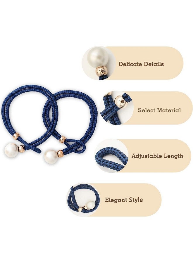Home-Cloud HomeCloud Adjustable Length Braided Rope Indoor Home Decor Hanging Ball Curtain Tieback (Blue) - Image 4