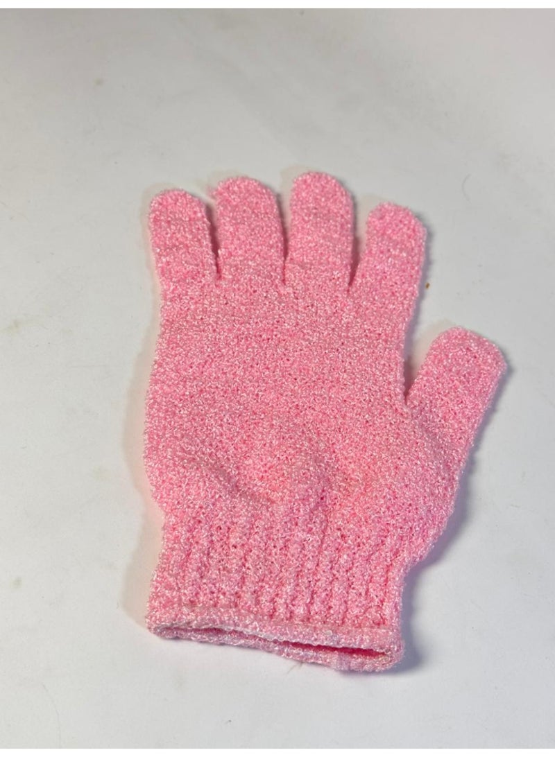 قفازات تقشير - قفازات تقشير من الخيزران للاستحمام - ليفة استحمام - مقشر للجسم للحمام - يزيل الشعر النامي تحت الجلد والجلد الميت قد يختلف اللون قطعة واحدة - Image 2