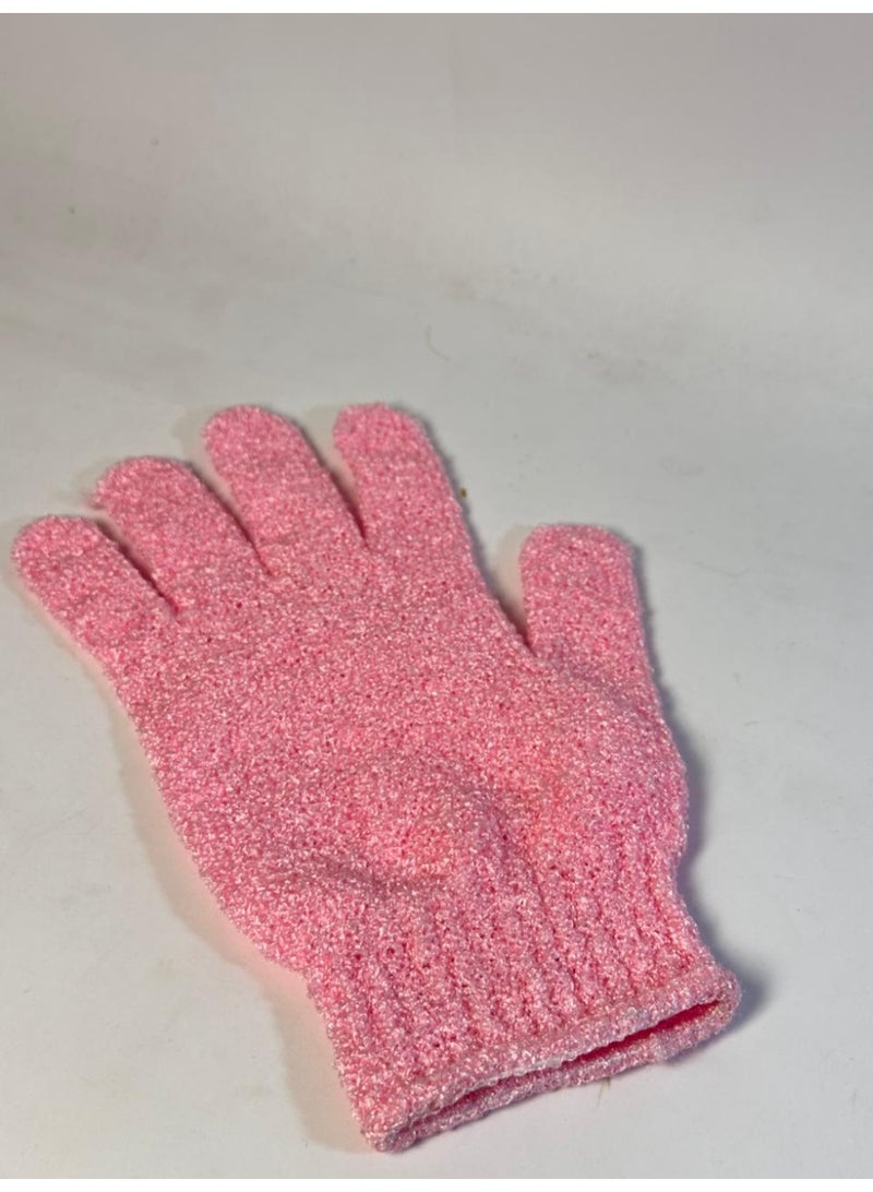 قفازات تقشير - قفازات تقشير من الخيزران للاستحمام - ليفة استحمام - مقشر للجسم للحمام - يزيل الشعر النامي تحت الجلد والجلد الميت قد يختلف اللون قطعة واحدة - Image 4