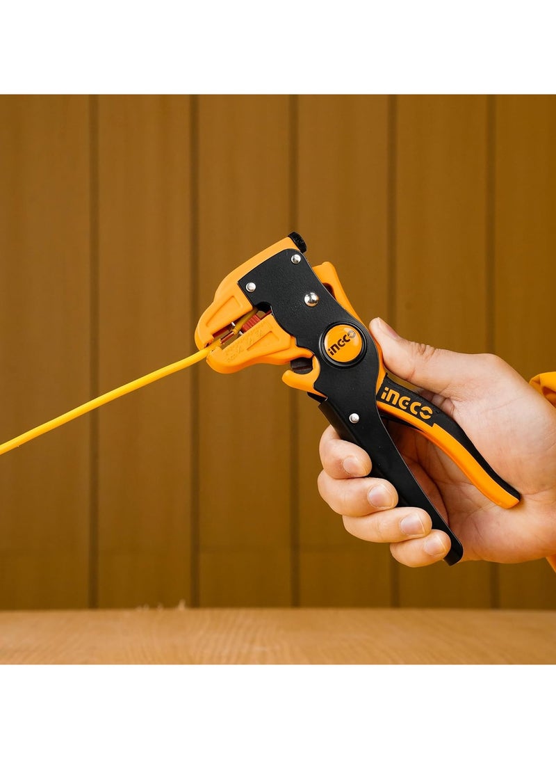 INGCO Wire Stripper, 2 in 1 Cable Wire Stripper with Cutter, 0.5mm~6mm Stripper diameter Wire Stripping Tool for Flat Ribbon Cable Wire Electrical... - Image 2