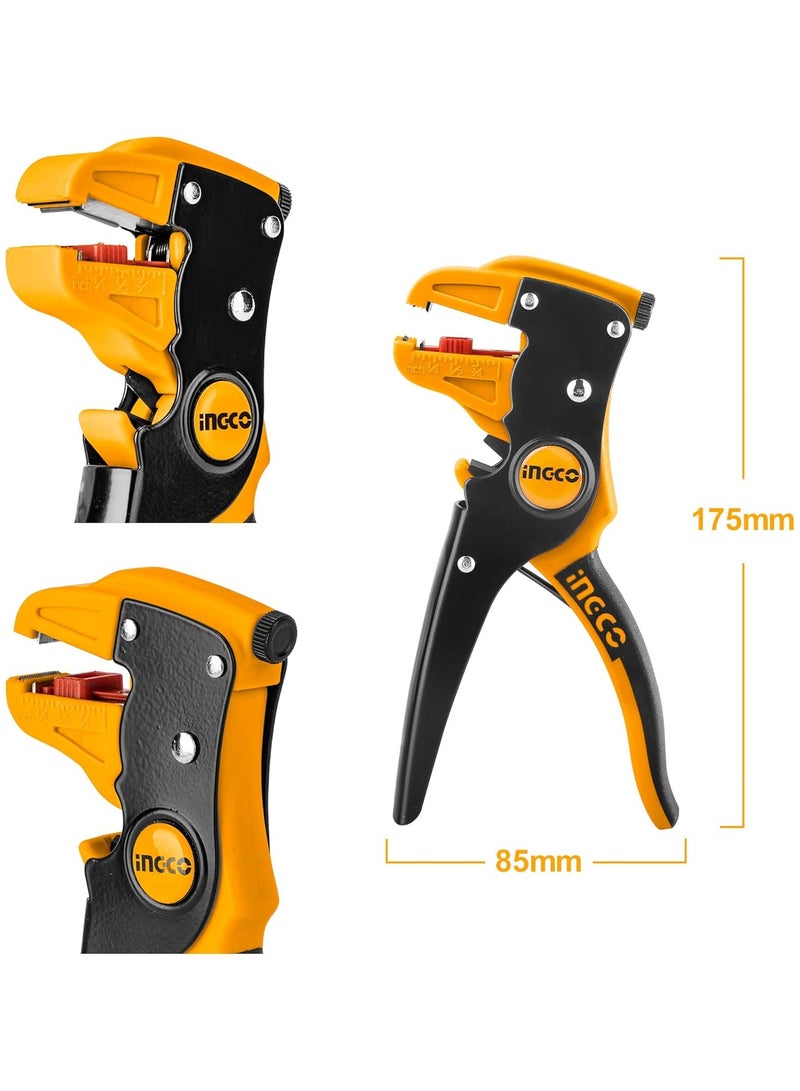 INGCO Wire Stripper, 2 in 1 Cable Wire Stripper with Cutter, 0.5mm~6mm Stripper diameter Wire Stripping Tool for Flat Ribbon Cable Wire Electrical... - Image 5
