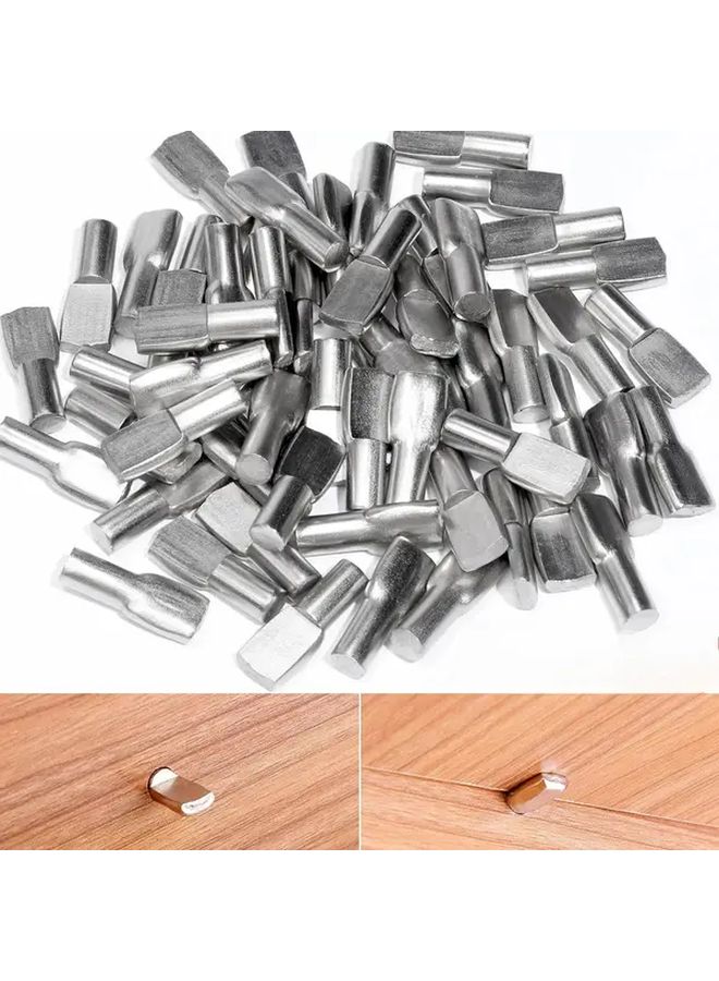 Metal Shelf Support Pegs 7mm 0.28 inch 30 Pcs Durable Cabinet Glass Layer Separator Studs Furniture Bracket Holders For Stable Shelving Versatile Use Home Office Shelf Supports And Pins - Image 1