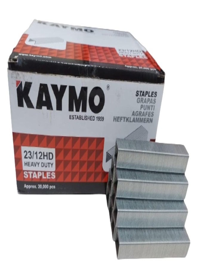 Kaymo ST2312HD Staples | 12mm Length | Pack of 2 (40,000 Pins) | For Upholstery, DIY, Woodworking - Image 1