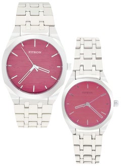 Fitron Fitron Quartz Analog Silver Couple Set Watch For Men and Women  - Image 1