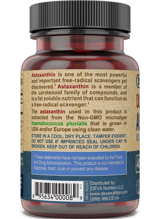 Deva Vegan Astaxanthin Deva Vegan 30 Softgel - Image 4