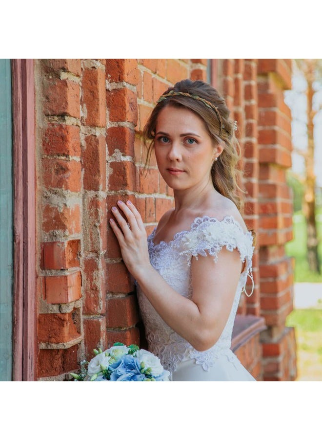 Beaupretty 10pcs DIY Flower Headpieces Leaf Wreath Rattan Crown Halo Wreath Headband for Girls Women - Image 5