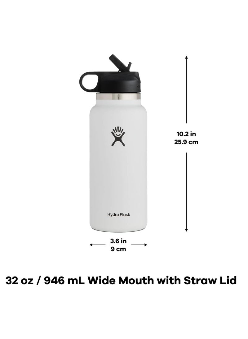 Hydro Flask Stainless Steel Vacuum Insulated Straw Lid Outdoors Gym Sports Water Bottle Blue 946ml/32oz  - Image 2