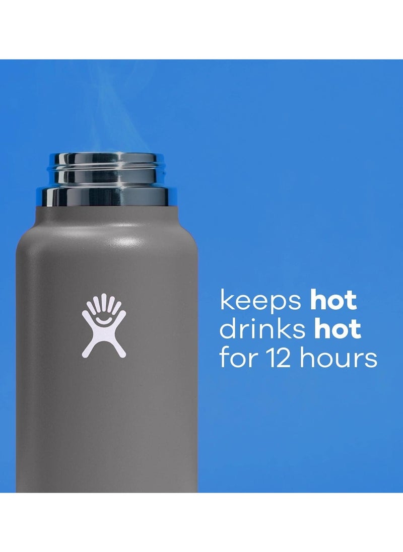 Hydro Flask Stainless Steel Vacuum Insulated Straw Lid Outdoors Gym Sports Water Bottle Blue 946ml/32oz  - Image 5