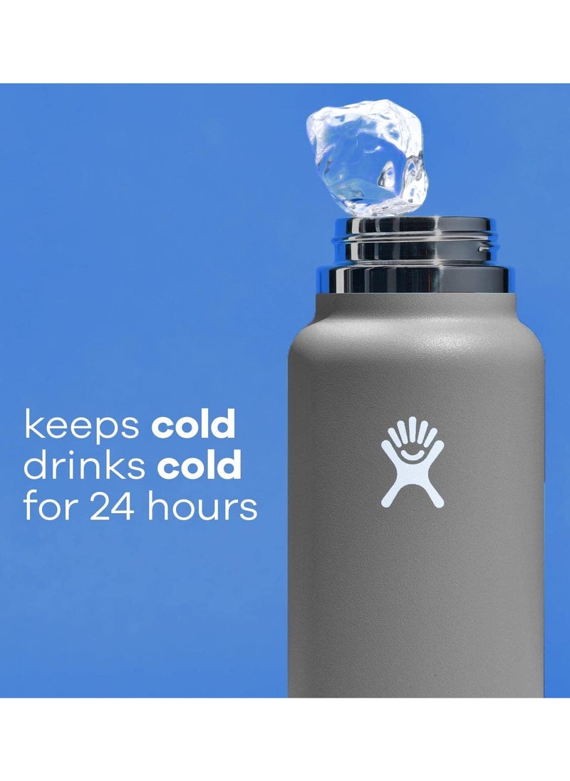 Hydro Flask Stainless Steel Vacuum Insulated Straw Lid Outdoors Gym Sports Water Bottle Blue 946ml/32oz  - Image 4