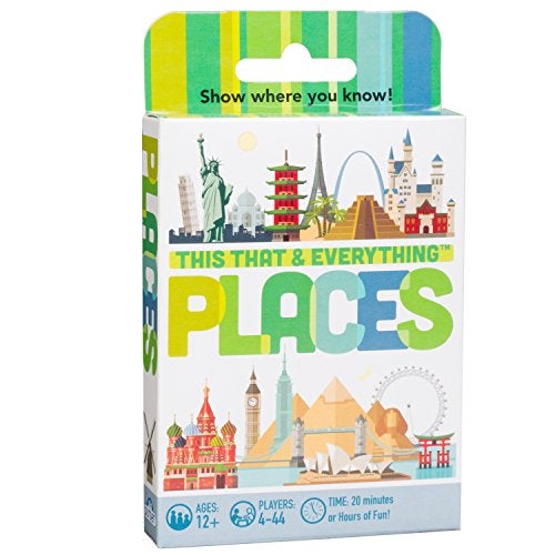 Outset Media This That and Everything: Places – Travel Sized Trivia Party Game for 4 or More Players Ages 12 and up - Image 1