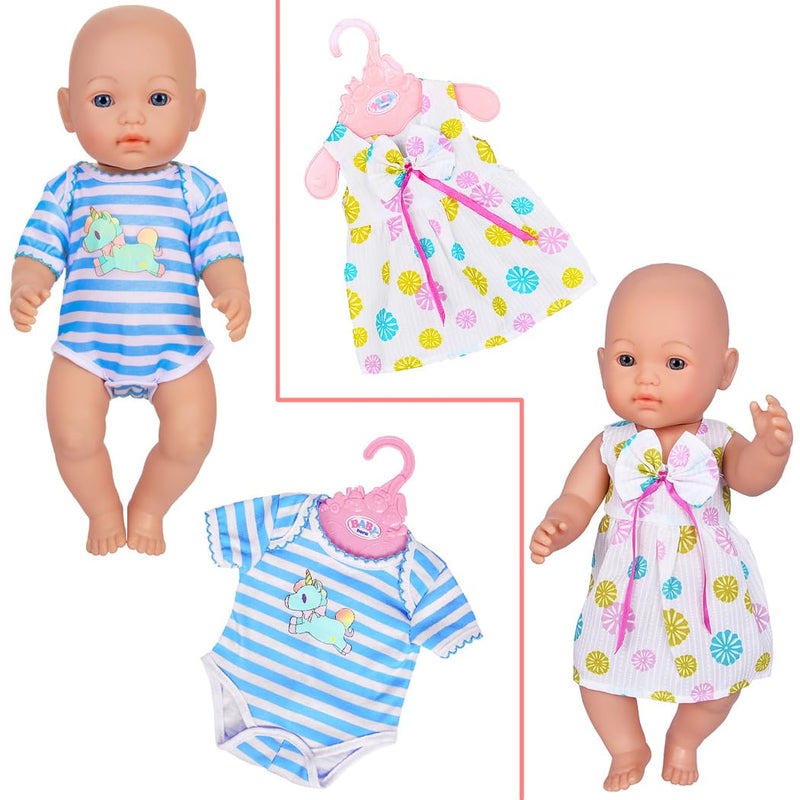 Ebuddy Doll Clothes 10 Sets Baby Doll Clothes Fit for 14-16 inch Baby Dollsï¼Œ43 cm New Born Baby Dolls, 15 inch Dolls, 18 inch Dolls (Doll is not Included) - Image 5