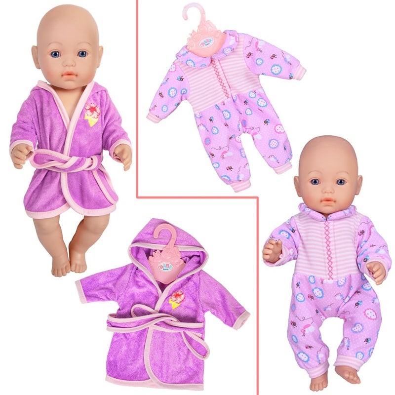 Ebuddy Doll Clothes 10 Sets Baby Doll Clothes Fit for 14-16 inch Baby Dollsï¼Œ43 cm New Born Baby Dolls, 15 inch Dolls, 18 inch Dolls (Doll is not Included) - Image 4