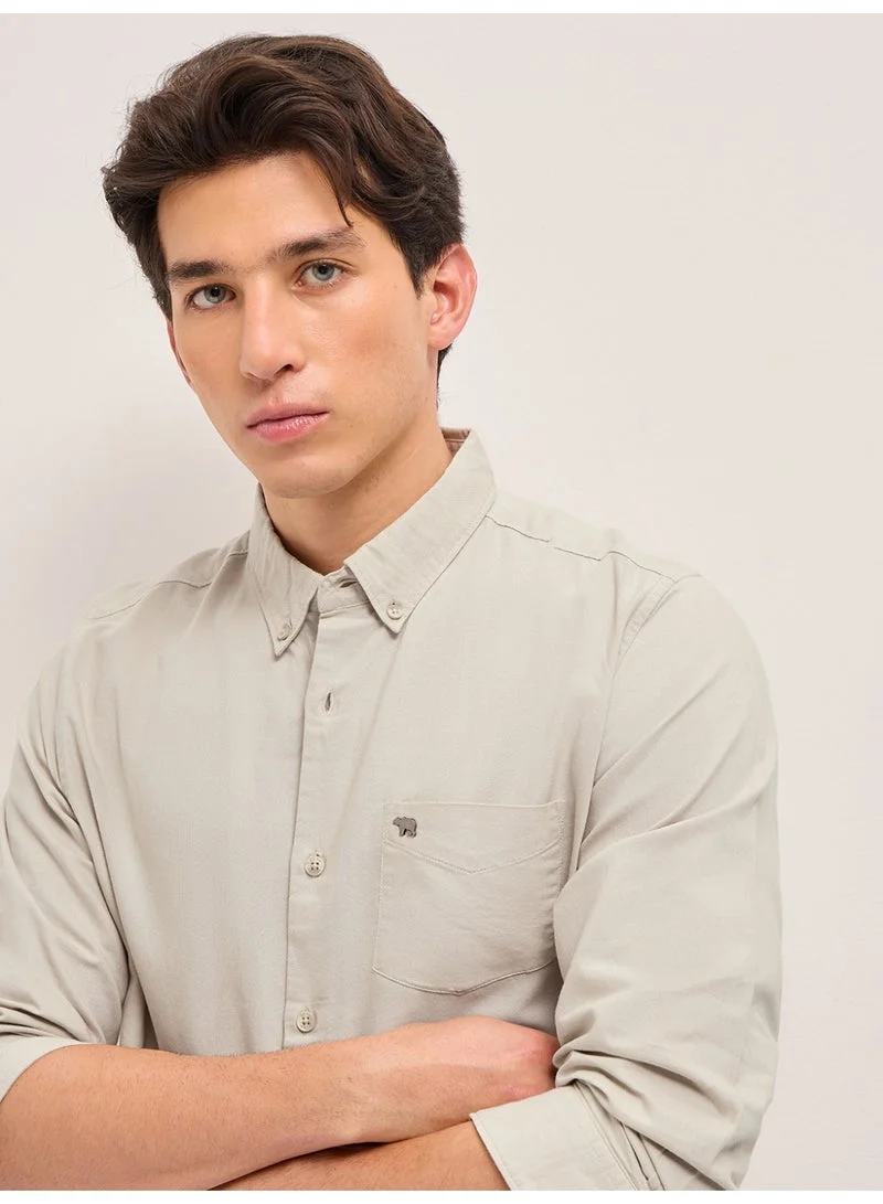 THE BEAR HOUSE  Men’s Long Sleeve Shirt – Classic, Comfortable and Stylish Essential for Work, Travel or Casual Outings for Men | Best Price UAE