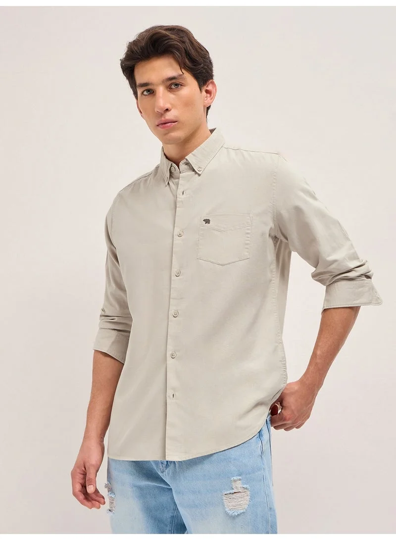 THE BEAR HOUSE  Men’s Long Sleeve Shirt – Classic, Comfortable and Stylish Essential for Work, Travel or Casual Outings for Men | Best Price UAE