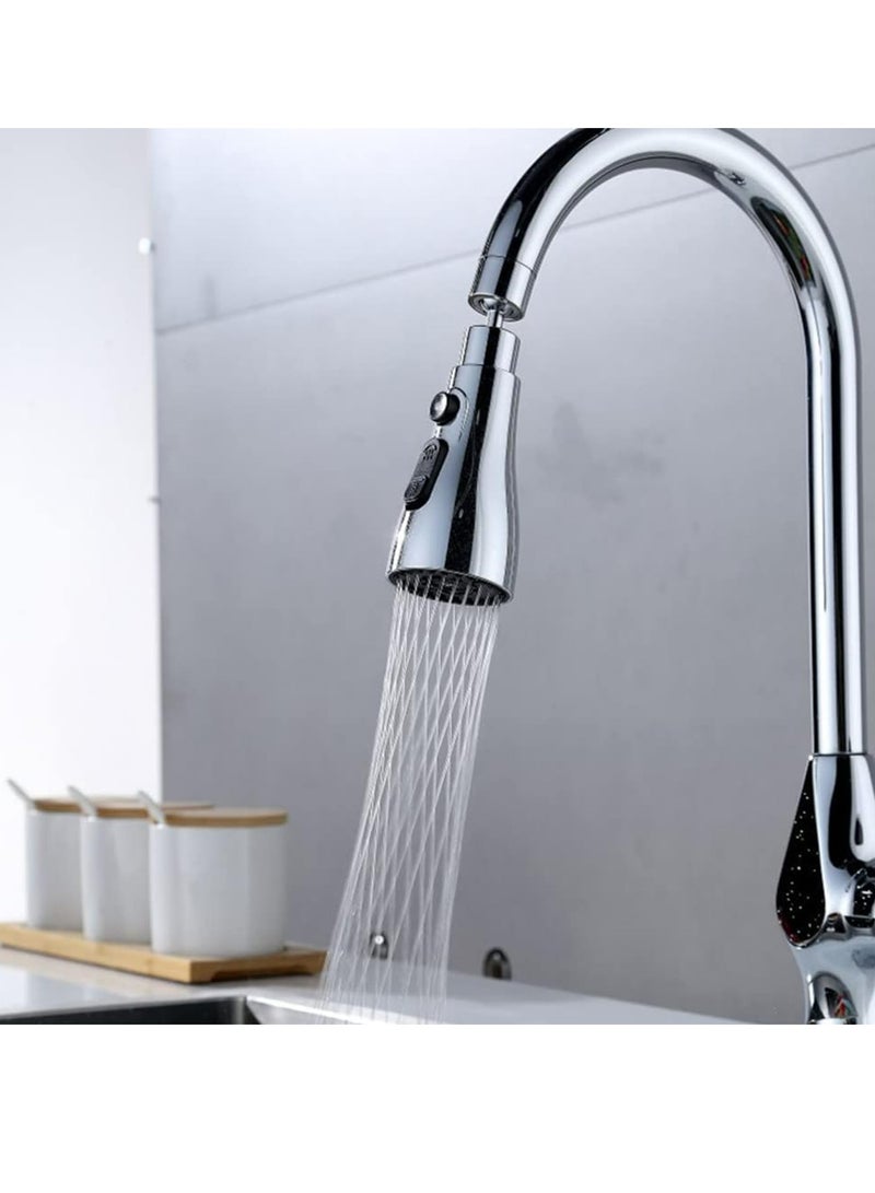 Universal Kitchen Faucet Tap Spray Head，360° Swivel Spout Faucet Extender 3 Modes - Image 2