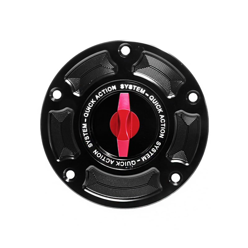 Motorcycle Gas Cap Quick Release Fuel Tank Oil Cover CNC Racing Accessories Fit for Ducati Diavel Scrambler 1100 For Aprilia Tuono V4 1100 Red