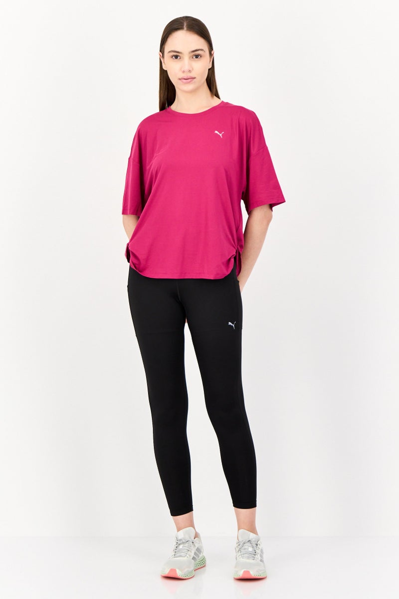 PUMA Women Sportswear Fit Short Sleeves Training T-Shirt, Magenta - Image 4