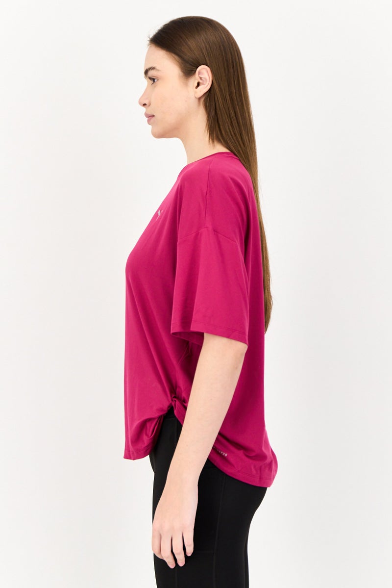 PUMA Women Sportswear Fit Short Sleeves Training T-Shirt, Magenta - Image 2