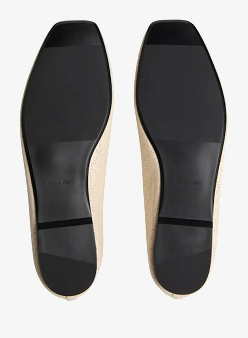 CALVIN KLEIN  Liliana - Leather Logo Ballerinas for Women | Best Price UAE
