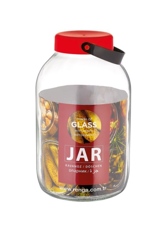 rengA - Renga Glass Jar with Ergonomic Handle (3L) Transparent - Image 1