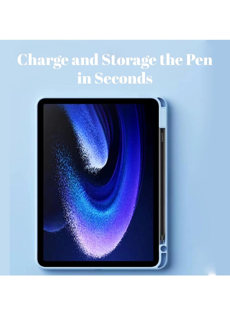 VKL - Heavy Duty Case Case Compatible with Xiaomi Mi Pad 6/6 Pro 2023 11.2 inch,360° Rotating Stand Smart Tablet Cover,Hard PC Back Shell Slim Case Hard Shell Folio Case Cover,Auto Sleep/Wake Tablet Case - Image 1